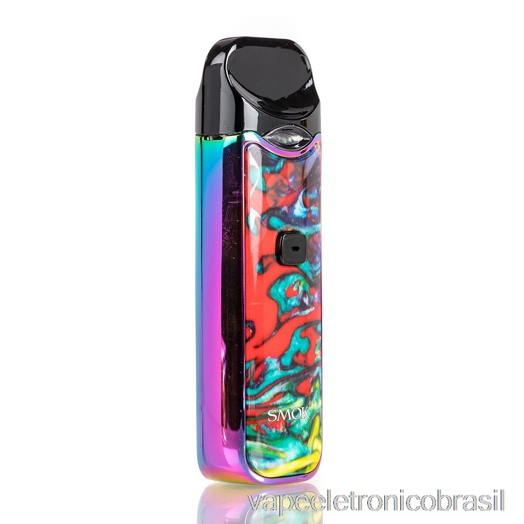 Vape Recarregável Smok Nord 15w Pod Kit Resina Arco-íris